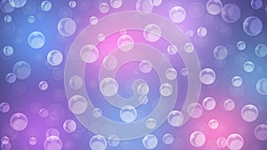 Abstract Floating Bubbles in Colorful Pastels Background