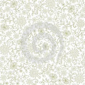 Abstract floral backgrond