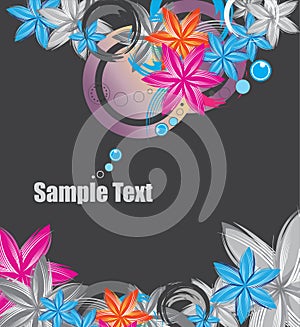 Abstract floral background