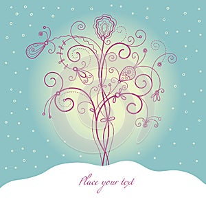 Abstract floral background