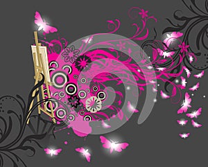 Abstract floral background