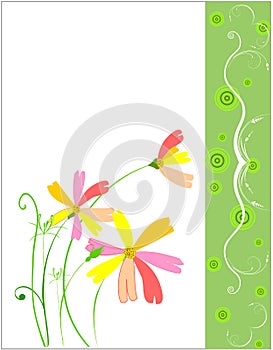 Abstract floral background