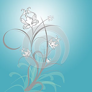 Abstract floral background