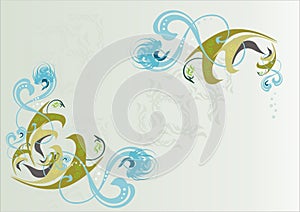 Abstract floral background,