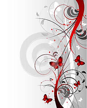 Abstract floral background