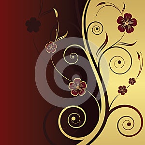 Abstract floral background