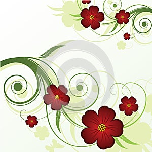 Abstract floral background