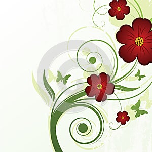 Abstract floral background