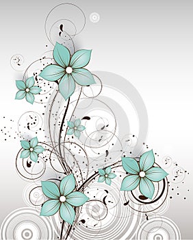 Abstract floral background