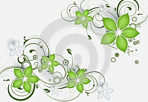 Abstract floral background