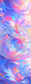 Abstract Floral Background Fantasy Composition