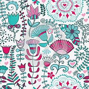 Abstract floral background, summer theme seamless pattern, wallpaper, summer texture, wrapping with flowers, spring and summer th