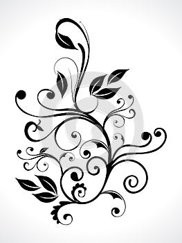 Abstract floral with curve