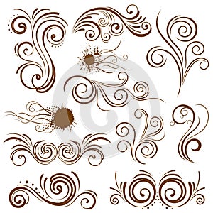 abstract floral design element