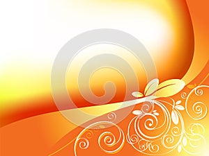 Abstract floral elements vector