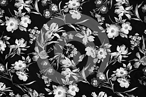Abstract floral fabric material