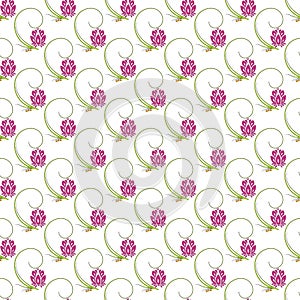 Abstract floral nature seamless pattern design