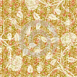 Abstract floral paper wallpaper