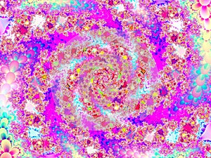 Abstract floral pattern. Spiral structure.