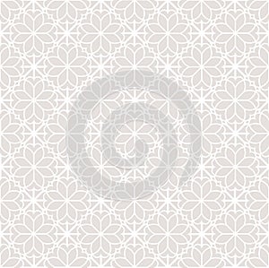 Abstract floral seamless pattern. Arabic ornament with geometric shapes. Abstract motives of the paintings of ancient Indian