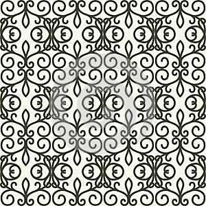 Abstract floral seamless pattern, background.