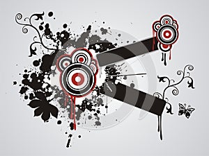 Abstract floral splash illustration