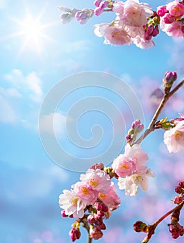 Abstract floral spring background