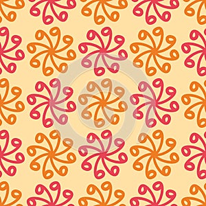 Abstract Floral Seamless Vector Pattern