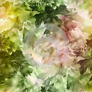 Abstract Floral Watercolor Background in Soft Pastel Tones