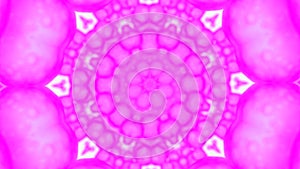 Abstract flow in kaleidoscope geometry circular background. Design. Floral magic fractal pattern.