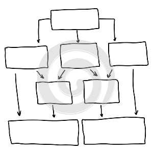 Abstract flowchart vector