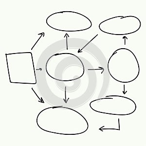 Abstract flowchart vector design