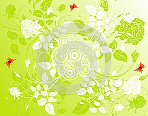 Abstract flower background