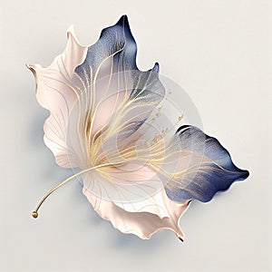 Abstract flower, delicate botanical floral background