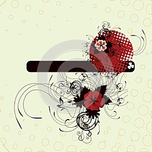 Abstract flower design