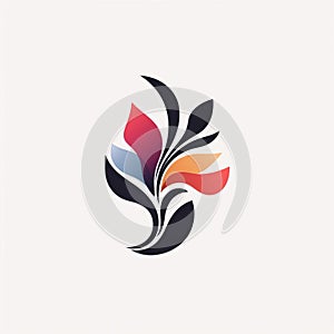 Abstract Flower Design Leaves Logo - Bastien Lecouffe-deharme Style photo