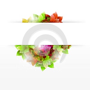 Abstract flower gift card