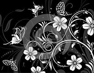 Abstract flower pattern