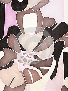 Abstract flower pattern .