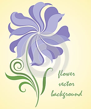 Abstract flower vector illustration