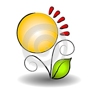 Abstract Flower Web Site Logo