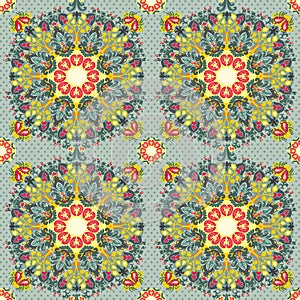 Abstract flowers pattern