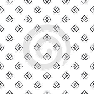 Abstract flowers seamless pattern background