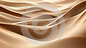 Abstract Flowing Beige Fabric Texture