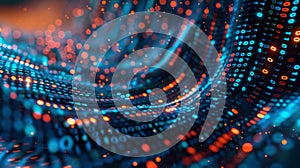 Abstract Flowing Data Visualization, Generative AI