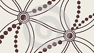 Abstract Flowing Dot Network Pattern, vector design Generative AI