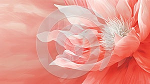 Abstract flowing fabric design in pink and white hues., Generated AI