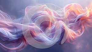 Abstract flowing fabric simulation