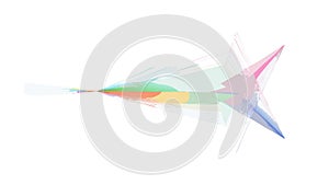 Abstract Flowing Geometric Shapes, Dynamic Design Element, vector design Generative AI