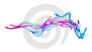 Abstract Flowing Lines Dynamic Gradient Liquid Art, vector design Generative AI